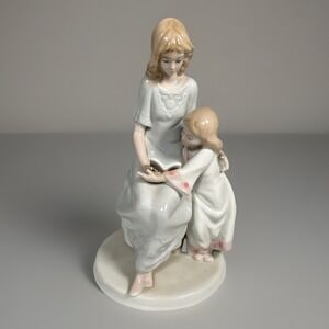 Meico Paul Sebastian "Once Upon A Time '90s Porcelain Mother Daughter Read Book